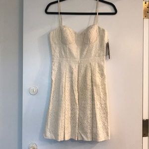 White lace occasion dress